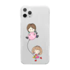 LINEスタンプのChai♡のCHAMA×風船 Clear Smartphone Case