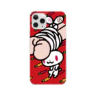 CHAX COLONY imaginariの【各20点限定】汎用うさぎ(1/red) Clear Smartphone Case