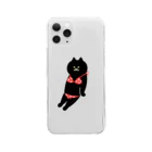 SUIMINグッズのお店の赤いビキニのねこ Clear Smartphone Case