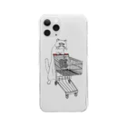 ねこのTシャツやさんのSHOPPING CAT Clear Smartphone Case