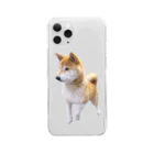 愛犬太郎のグッズの歩く太郎【柴犬】 Clear Smartphone Case