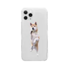 愛犬太郎のグッズの起立太郎【柴犬】 Clear Smartphone Case