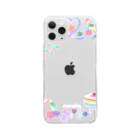 moonsodaのsticker deco case クリアスマホケース