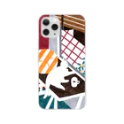 hk_illustrationのねこちゃんとキンモクセイ Clear Smartphone Case