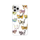 しよいねこだだこねこの猫ブロック Clear Smartphone Case