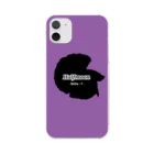 ☆ららくらら☆のHalfmoon Betta①Black(Mauve) Clear Smartphone Case