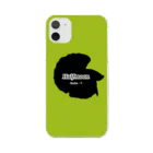 ☆ららくらら☆のHalfmoon Betta①Black(Springgreen) Clear Smartphone Case