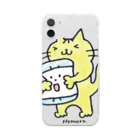 NEMARU andSHOPのトラちゃん2(Color） Clear Smartphone Case