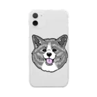 春風工房の秋田犬ハッピースマイル虎毛 Clear Smartphone Case