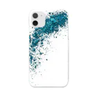 ya-pyの絵の具 パステル ブルー 青 Clear Smartphone Case