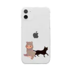 吉岡ゆうこ　オンラインショップのBearBaby&Cat Clear Smartphone Case