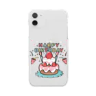 イラスト MONYAAT のHAPPY BRITHDAY_4 Clear Smartphone Case