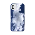 SORAIROの青空　冬の午後　晴れ　白い雲 Clear Smartphone Case