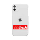 TOUCHのTOUCHボックスロゴクリアスマホケース Clear Smartphone Case