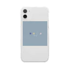 150.2°Cのkoro koro Candy-Blue Gray Clear Smartphone Case