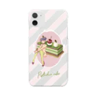 ERIMO–WORKSのSweets Lingerie phone case "Pistachio Cake" クリアスマホケース