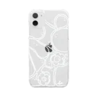 vepa_shopのかおがいっぱい Clear Smartphone Case