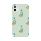 madeathのチョコミントソフト(黄緑) Clear Smartphone Case