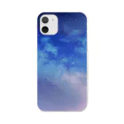 緋色くまの星空 Clear Smartphone Case