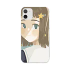 おはなやさんの星ピンつけてる女の子 Clear Smartphone Case