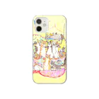 猫竹（nekotake)の猫パーティー　nekotake Clear Smartphone Case