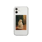 ゆーさんのアルトゥール・ヘイヤー　Weiße Katze Und Zwei Zitronenfalter Clear Smartphone Case