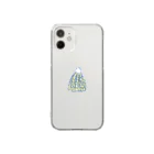 lycoのニット帽（青ときいろ） Clear Smartphone Case