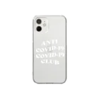 NUMBER-8のANTI COVID-19 CLUB(WHITE) クリアスマホケース