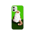 アトリエジルの猫のひととき（green） Clear Smartphone Case