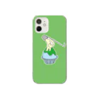 CHOTTOPOINTの練乳ねこかき氷（メロン／抹茶） Clear Smartphone Case