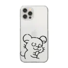 AmuAmu shopのまるで思慮深いねずみ Clear Smartphone Case