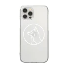 aya1の柴犬〈白線･円〉 Clear Smartphone Case