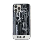 ヴィンテージ鉄道写真グッズの店の蒸気機関車 C5644の動輪 Clear Smartphone Case
