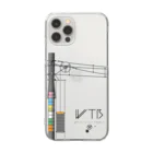 新商品PTオリジナルショップのWTBと電柱（高崎エリア） Clear Smartphone Case