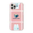 Teal Blue CoffeeのTealBlueItems _Cube PINK Ver. Clear Smartphone Case