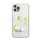 Gimme latte!のもりもりセキセイインコ Clear Smartphone Case