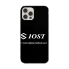 IOST_Supporter_CharityのIOST ロゴ+ 縦長  クリアスマホケース