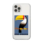 YS VINTAGE WORKSのチェコ　プラハ動物園　オニオオハシ Clear Smartphone Case