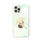 ゆきリンアート【保護猫活動 支援】の花傘ーるびちゃん Clear Smartphone Case