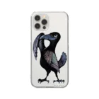  Dark blancoのDark blanco "Crow" Clear Smartphone Case