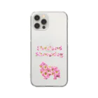 onehappinessのシェルティとデイジー Clear Smartphone Case