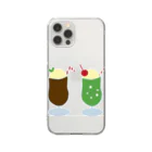 Panda factoryの飲み物とおやつ Clear Smartphone Case