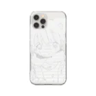 ゆーきんの絵ぐっずのつめたいねこAA Clear Smartphone Case