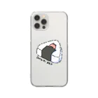 サメとメンダコ[namelessmm2]のONIGIRI BED とメンダコ Clear Smartphone Case