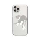 中華呪術堂（チャイナマジックホール）の猫功夫(猫カンフー) Clear Smartphone Case