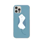 Hayco Art Studioのシンプルなかわいいエイ（背景付） Clear Smartphone Case