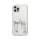 CODILHA。のbath time for iPhone12/12pro Clear Smartphone Case