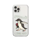 This is Mine（ディスイズマイン）の【数量限定】ペンギン市立図書館　専売品 Clear Smartphone Case