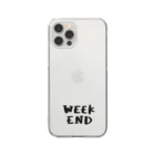 mymyのWEEKEND Clear Smartphone Case