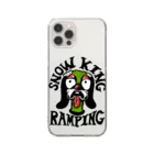 Snow King Ramping officialのKing君グッズ 투명 스마트폰 케이스